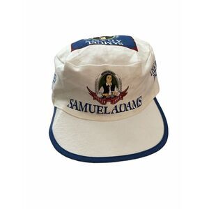 Vintage Samuel Adams 1990's Best Beer in America All Over Print Painters Hat Cap